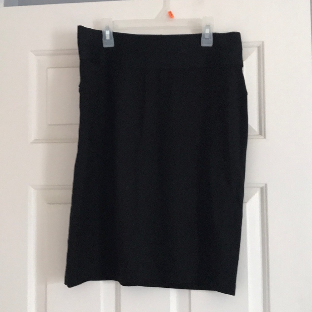 A line black skirt